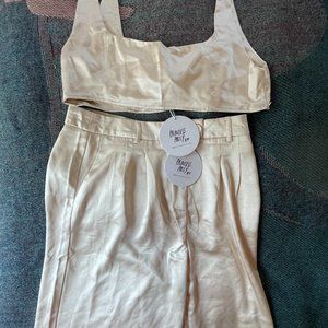 Princess Polly Huxley Set - Champagne Satin